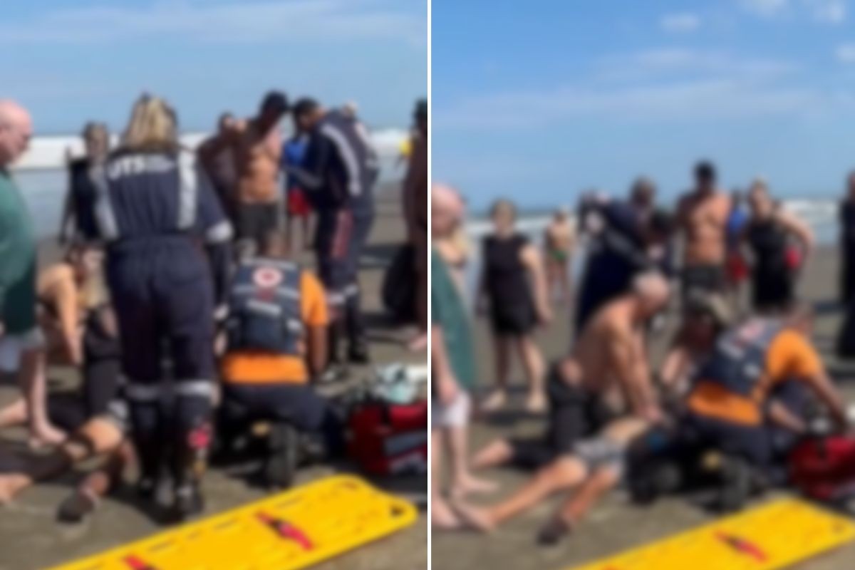 Homem morre após entrar no mar com amigos em Praia Grande, SP; VÍDEO