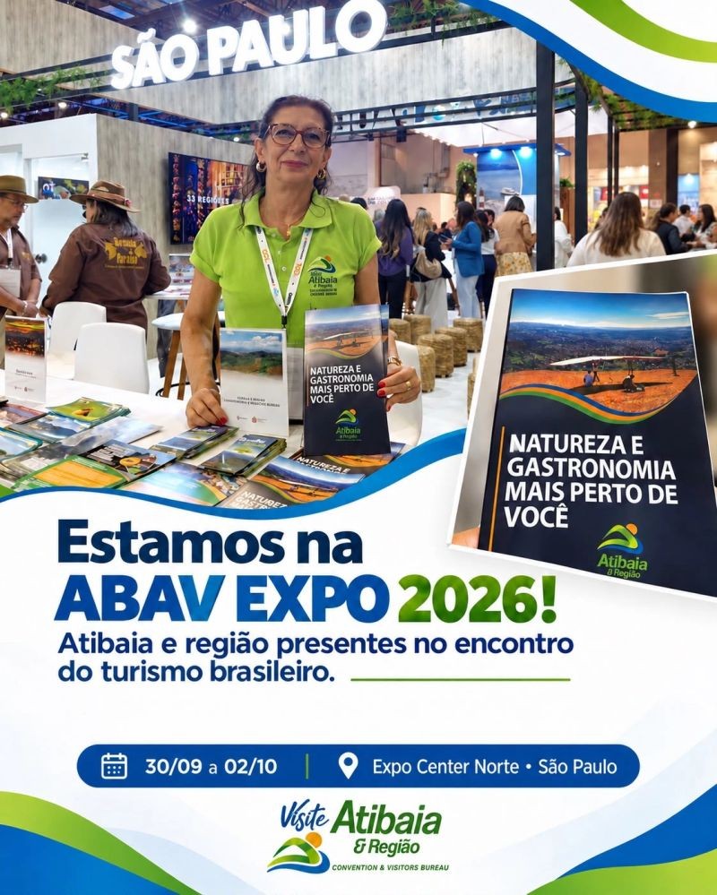 Atibaia e região marcam presença na ABAV Expo 2026 para promover destinos