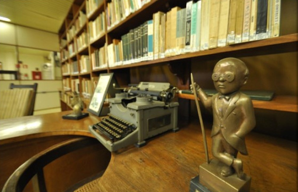 Coleção Sérgio Buarque de Holanda na Biblioteca de Obras Raras da Unicamp (Bora). — Foto: Arquivo Bora