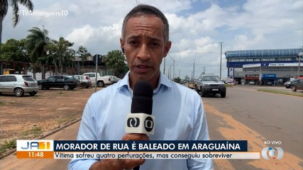 Homem em situação de rua é baleado em Araguaína
