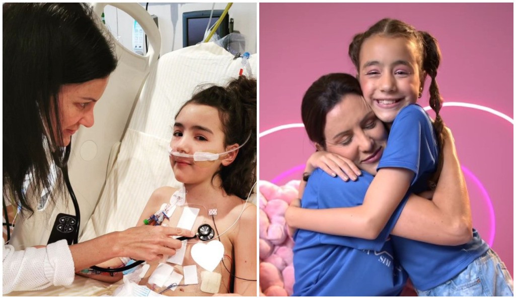 Um ano após transplante de coração da filha de 11 anos, dentista comemora primeiro Dia das Mães após a internação; VÍDEO