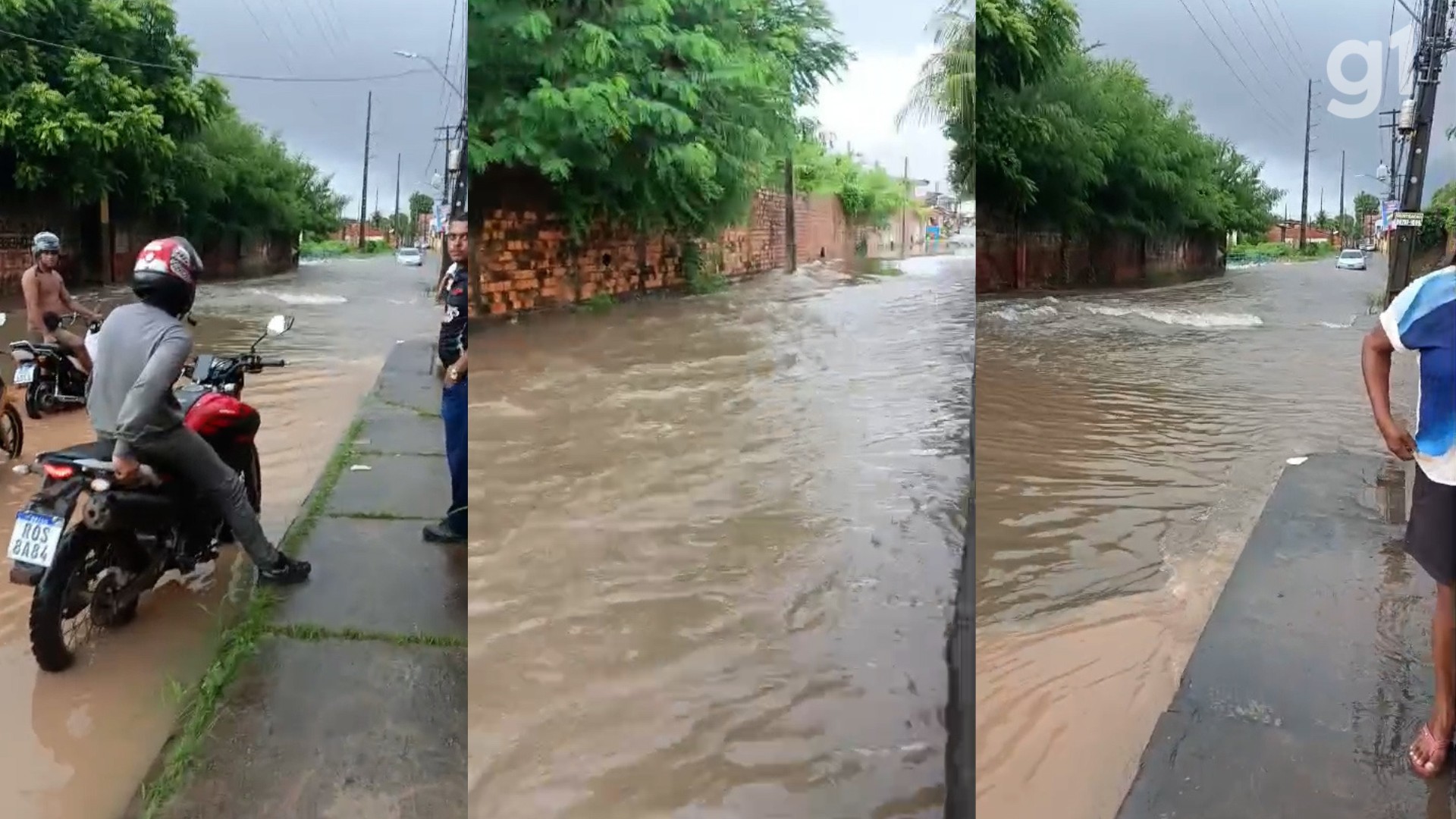 Chuva forte causa alagamentos, deixa carros ilhados e provoca transtornos no trânsito em São Luís