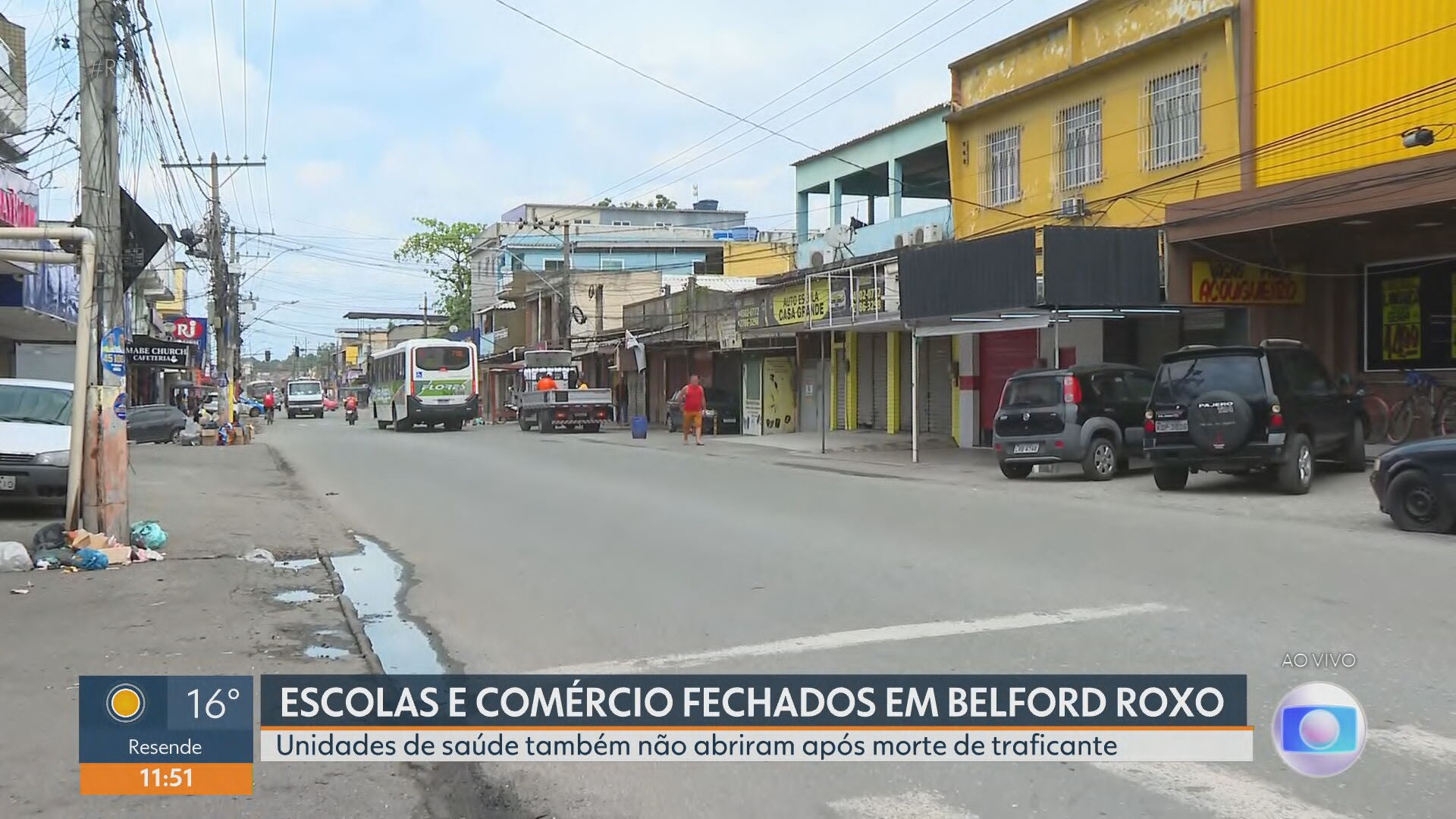 Comércio, escolas e unidades de saúde fecham pelo segundo dia seguido após morte de traficante em Belford Roxo