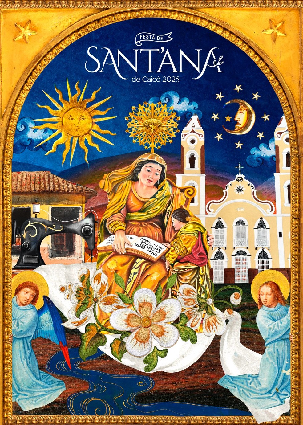 Arte oficial da Festa de Sant’Ana 2025 — Foto: Cedida