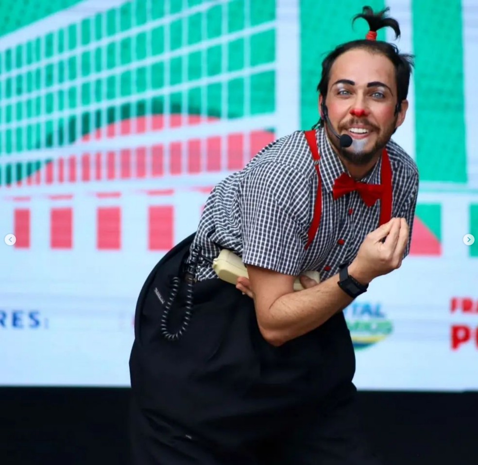 Palhaço Trevolino — Foto: Lainha Loiola