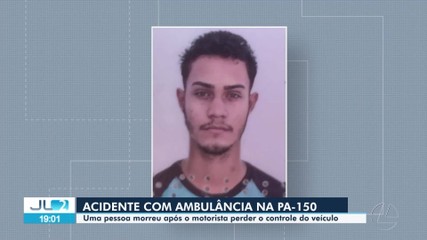 Jovem que acompanhava pai em ambulância morre em acidente na PA-150