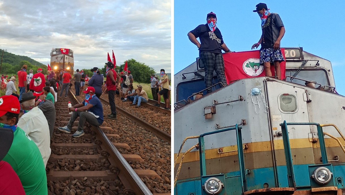 Manifestantes invadem linha férrea e viagens de trem de passageiros são suspensas em MG e ES