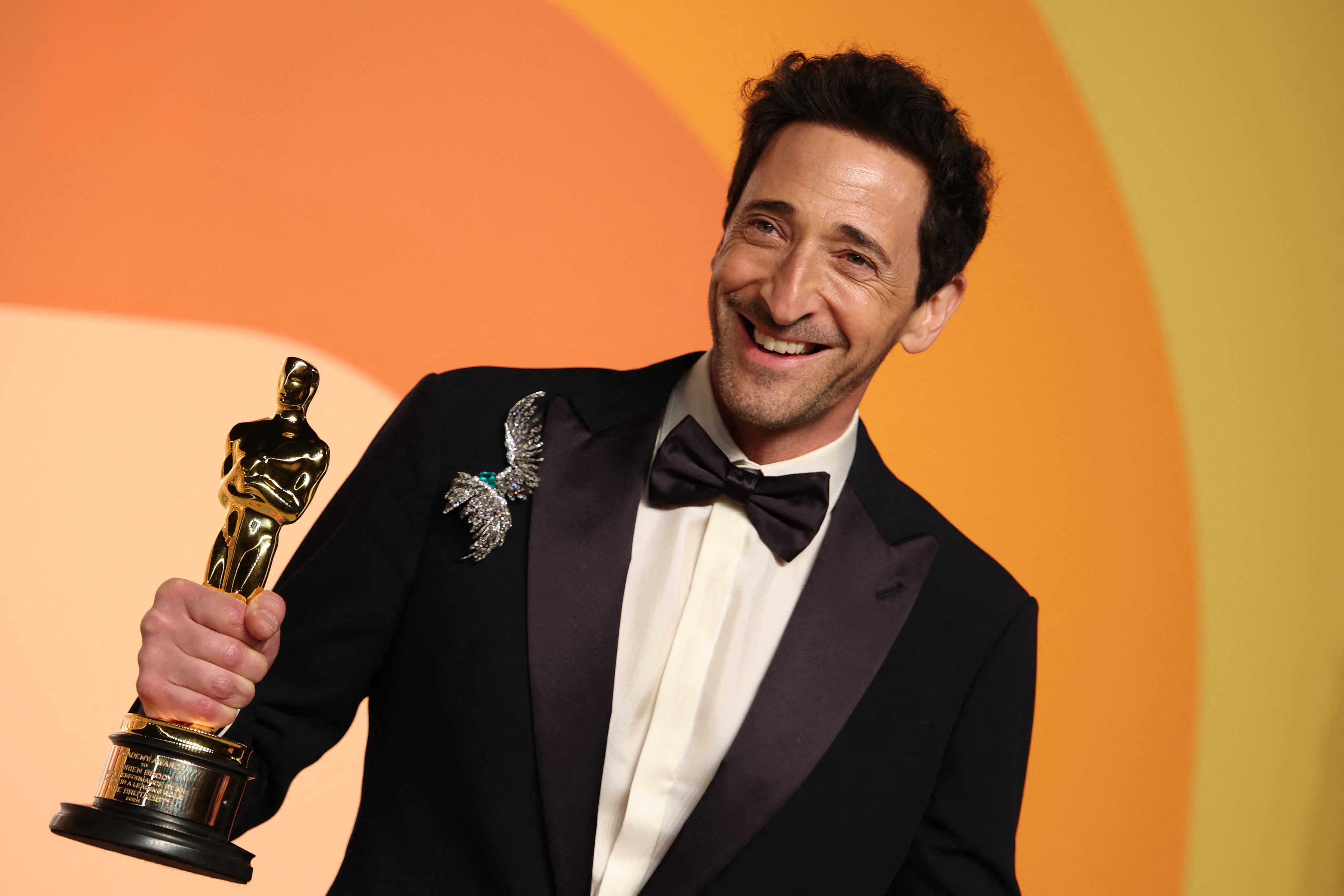 Adrien Brody bateu recorde de discurso mais longo do Oscar, segundo Guinness