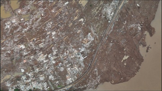Passo de Estrela: o bairro com quase tudo destruído pelas enchentes no RS - Programa: Fantástico 