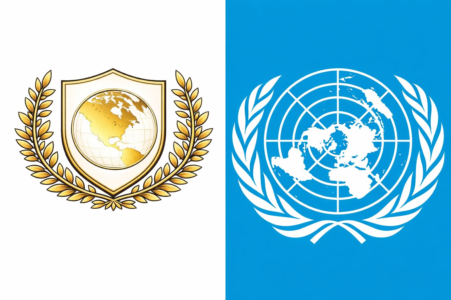 Logo do 'Conselho da Paz' de Trump é quase o mesmo da ONU, mas dourado e com EUA no centro; compare