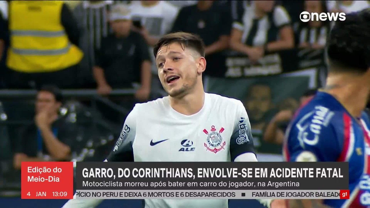Jogador do Corinthians se envolve em acidente com morte na Argentina