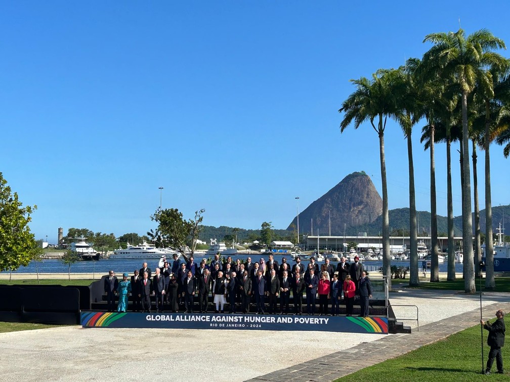 Foto oficial da 'família G20' será com o Pão de Açúcar ao fundo — Foto: Andressa Gonçalves/TV Globo
