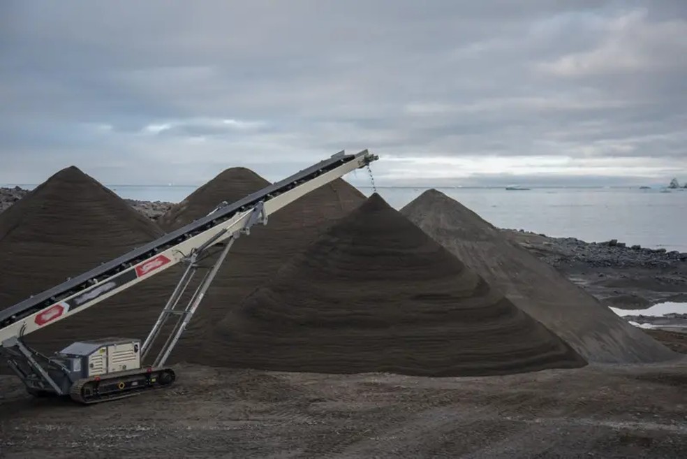 Minerais na Groenlândia despertam interesse de grandes potências — Foto: Getty Images via BBC