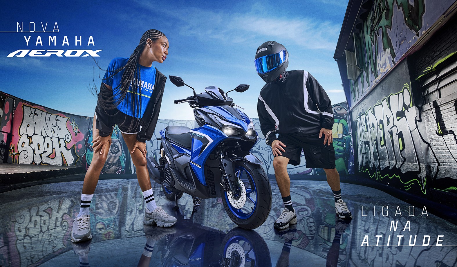 Yamaha lança Aerox ABS Connected com design esportivo e tecnologia de ponta