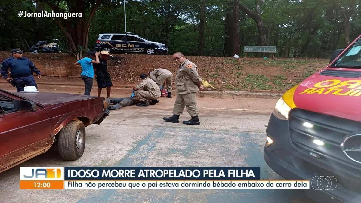 Pai morre após ser atropelado pela filha enquanto dormia embaixo de carro,  em Goiânia