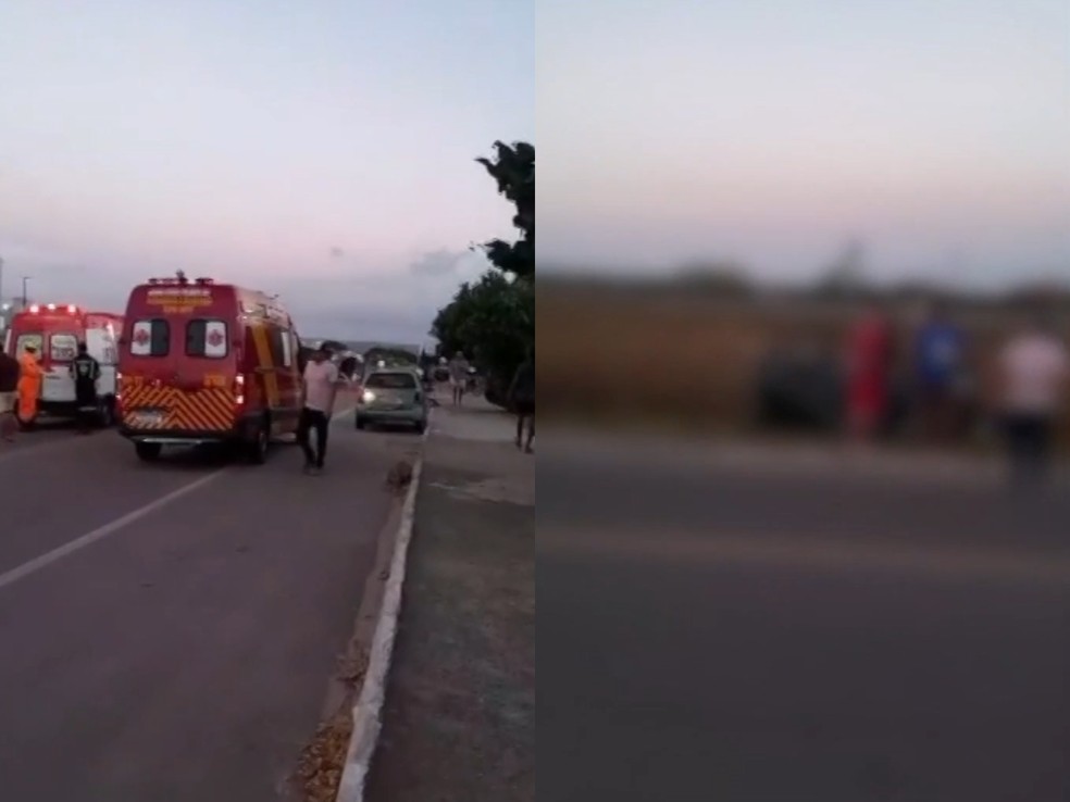 Acidente em Goianinha deixou dois mortos — Foto: Reprodução/Inter TV Cabugi