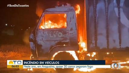 Araguaína registra mais de 28 casos de incêndio em veículos