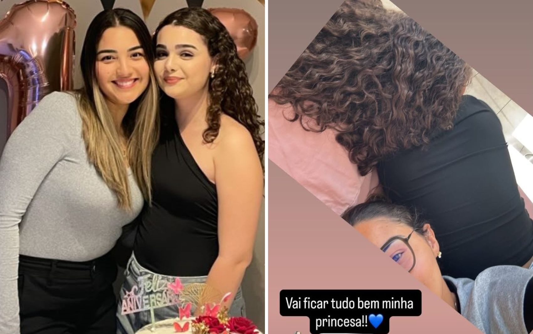 Irmã de brasileira encontrada na França posta foto deitada ao lado da adolescente após reencontro: 'Vai ficar tudo bem'