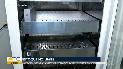 Hemocentro de Palmas está sem bolsas de sangue tipo O+
