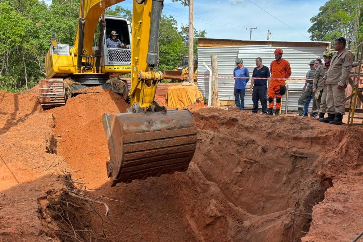 Homem morre soterrado após fossa desabar durante escavação em MS 