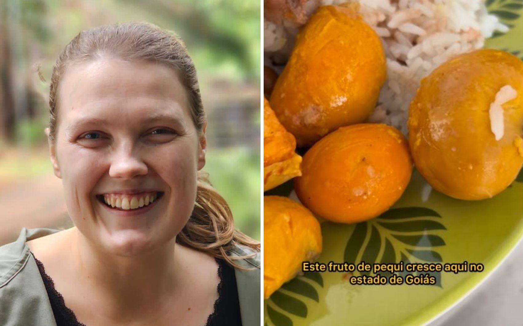 Morando em Goiânia, finlandesa fala sobre truque para roer pequi e evitar os espinhos