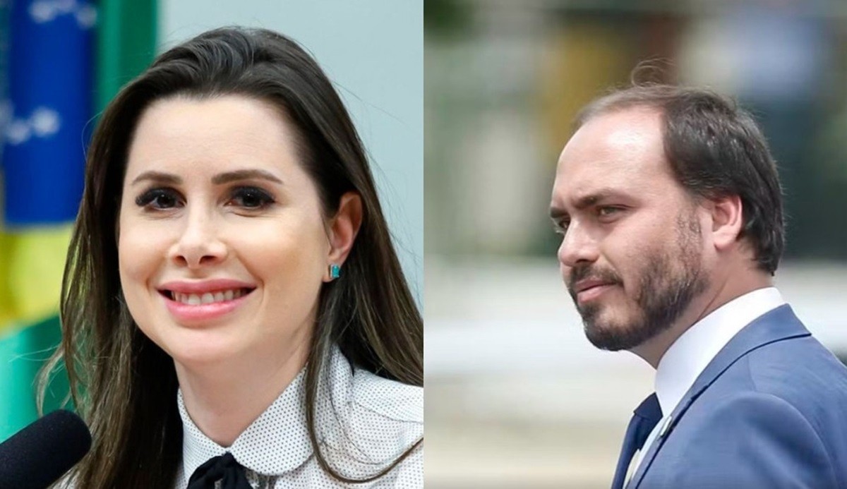 Flávio Bolsonaro anuncia Carlos e Carol De Toni como pré-candidatos do PL ao Senado por SC