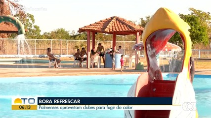 Palmenses aproveitam clubes e piscinas para fugir do calor
