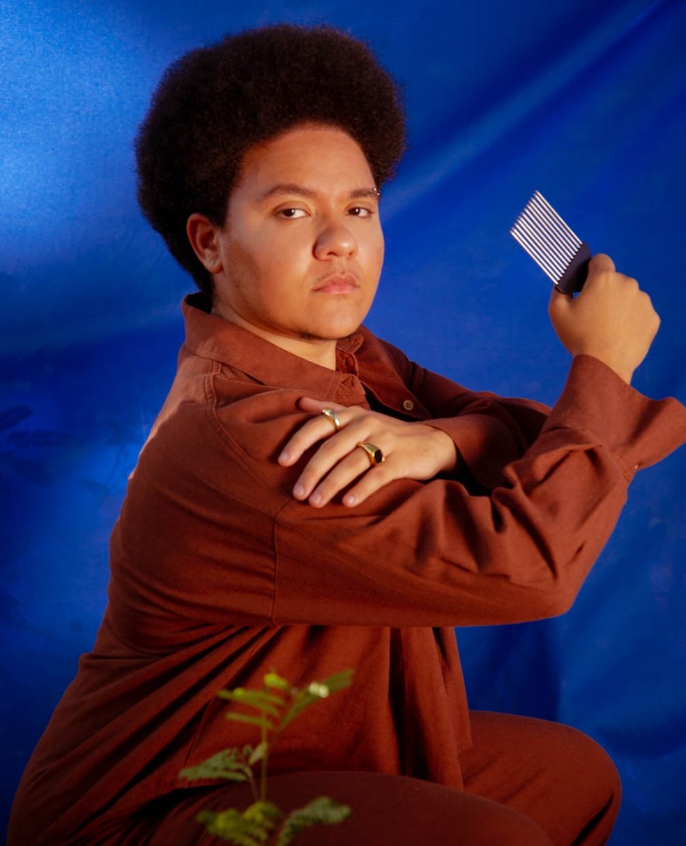 Sol Ferreira, artista plstico mato-grossense  Foto: Maria Reis/ Divulgao