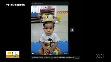 Pais entram na onda dos filhos e mandam registros dos filhos com o cabelo maluco
