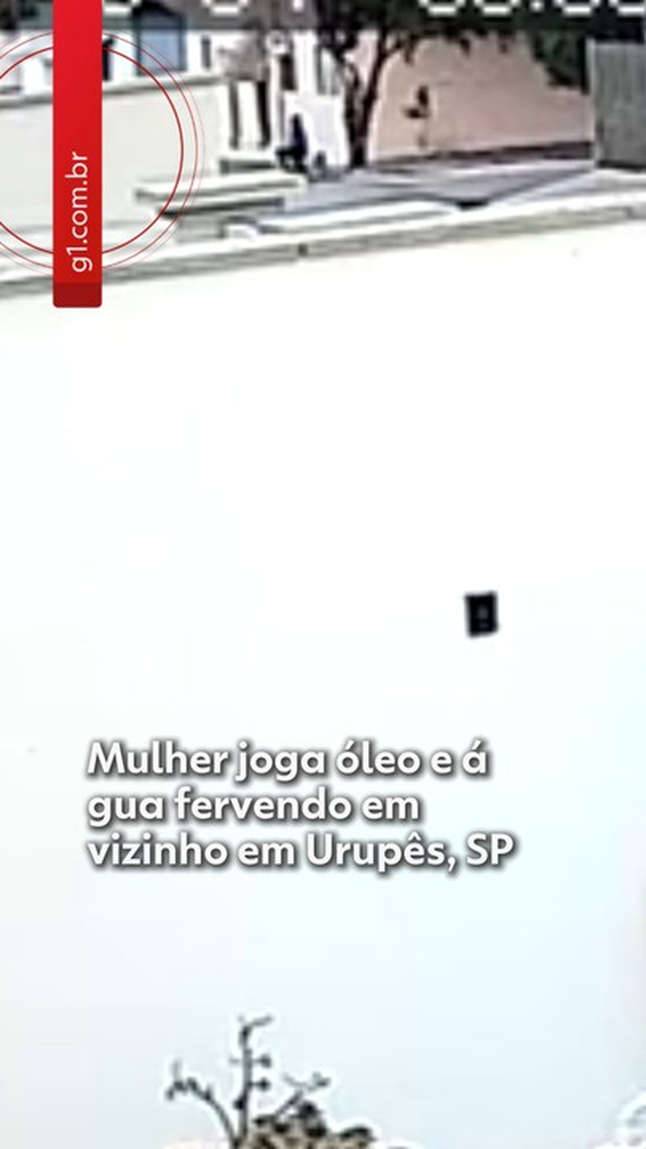 VÍDEO: mulher joga água e óleo fervendo no vizinho após briga no interior de SP 
