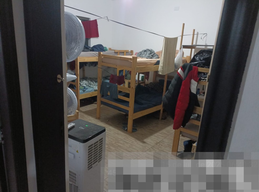 Trabalhadores eram mantidos em condições degradantes, segundo MPT — Foto: Ministério Público do Trabalho