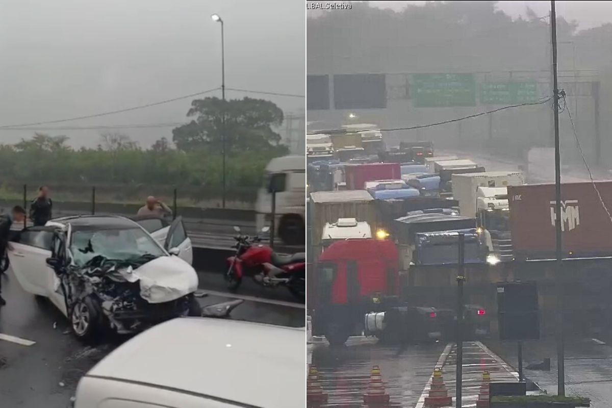 Acidente entre carro e caminhão deixa três feridos na rodovia Cônego Domênico Rangoni, SP