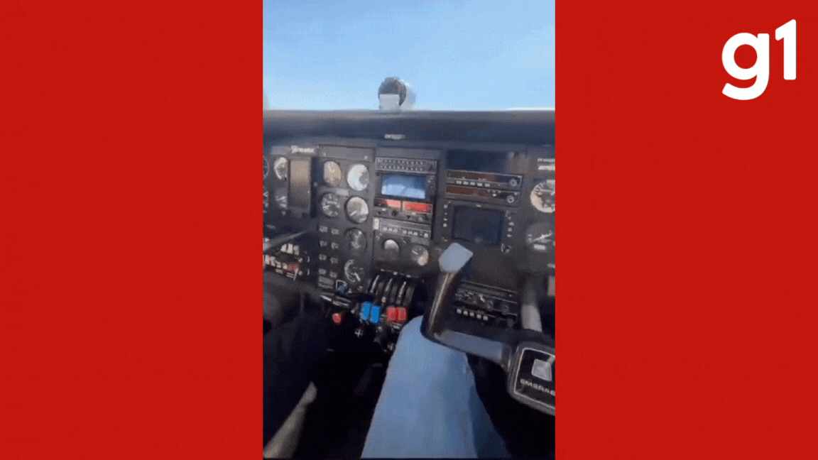 VÍDEO: passageiro registra de dentro da cabine momento em que avião com deputado de MT faz pouso de emergência