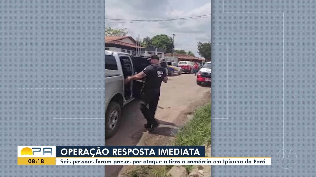 Polícia prende suspeitos de ataque a tiros contra distribuidora de bebidas e de extorsão contra comerciantes no Pará