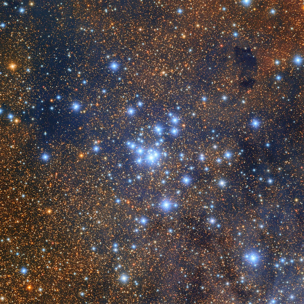 O aglomerado estelar aberto Messier 21 é visto em uma imagem produzida pelo Observatório Vera C. Rubin, em Pachón, Região de Coquimbo, Chile, em 12 de junho de 2025. — Foto: RubinObs/NOIRLab/SLAC/NSF/DOE/AURA/Handout via REUTERS