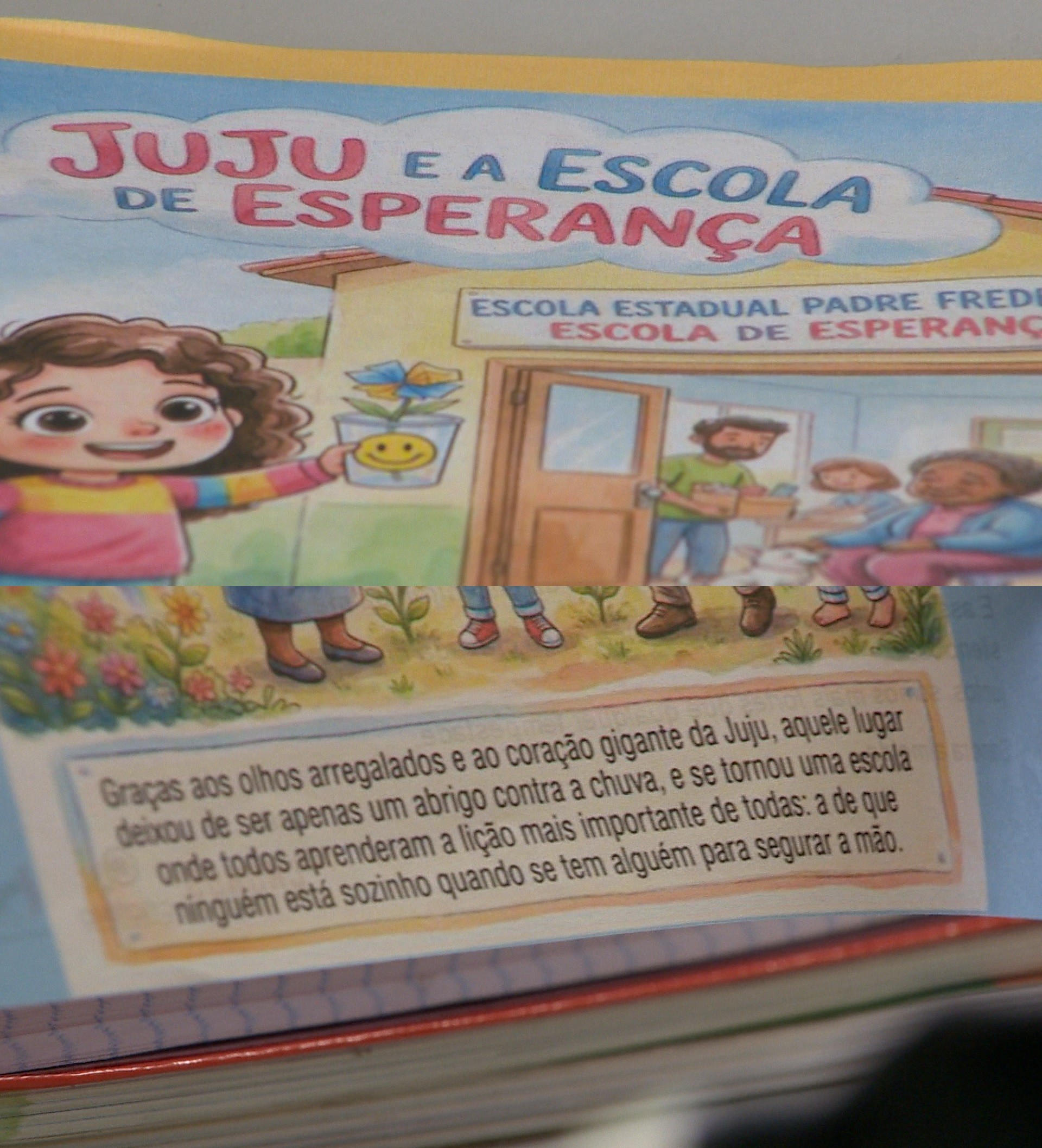 'Juju e a Escola da Esperança': tragédia das chuvas vira enredo de livro infantil em Juiz de Fora