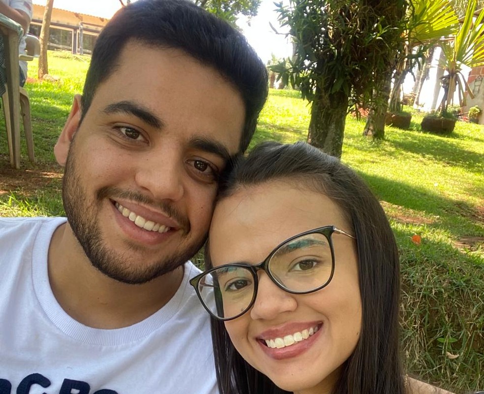 Casal estava junto há mais de três anos — Foto: Arquivo pessoal/Guilherme Sampaio