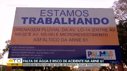 Obras de drenagem pluvial causam transtornos na ARNE 61