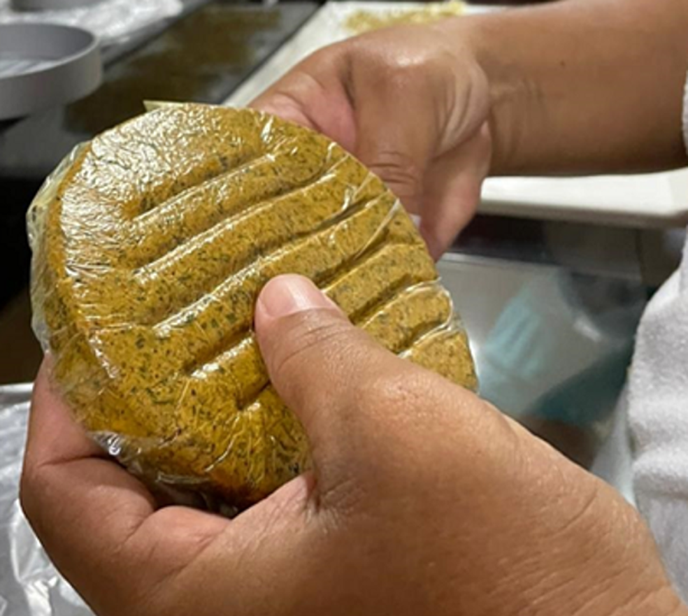 Hambúrguer babaçu — Foto: Divulgação Embrapa
