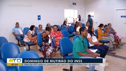 Mais de 400 pessoas passam por perícia no mutirão do INSS