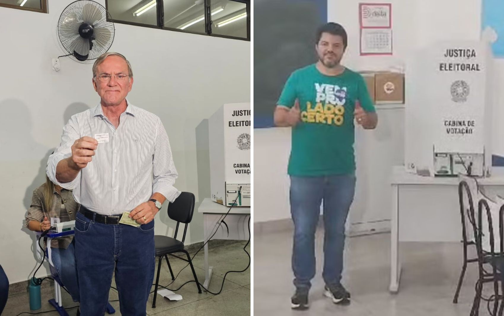 Candidatos a prefeito de Anápolis votam no 2º turno das eleições