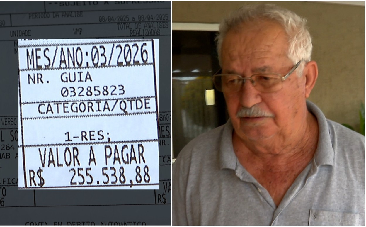 Aposentado recebe conta de água de R$ 255 mil e leva susto: 'Nem minha casa está valendo isso'