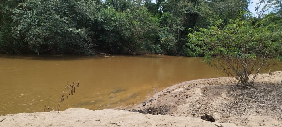Lagoa onde duas crianças se afogaram em Leandro Ferreira — Foto: Corpo de Bombeiros/Divulgação