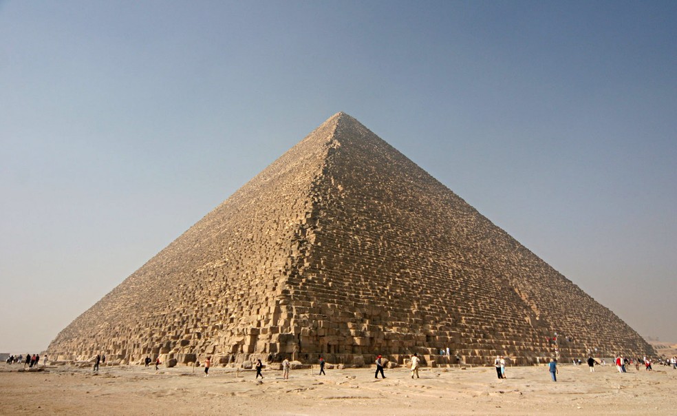 A Grande Pirâmide de Gizé, também conhecida como Pirâmide de Quéops ou Khufu — Foto: Nina Aldin Thune/CC0 Creative Commons