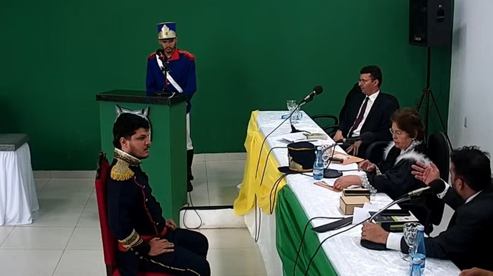 Júri Histórico leva militar português Fidié, da Batalha do Jenipapo, ao banco dos réus — Foto: Reprodução/YouTube