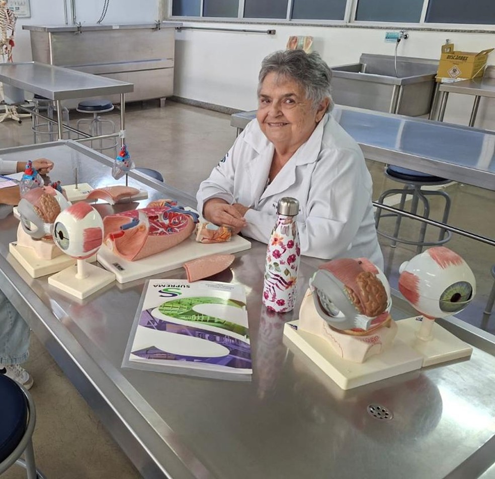 Maria Inês Boechat é professora de Anatomia na Faculdade Suprema em Juiz de Fora  — Foto: Arquivo Pessoal