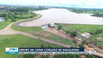 Testes com sirenes da Usina Corujão serão realizados em Araguaína nesta quarta (29)