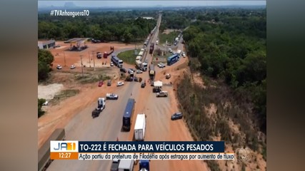 Prefeito decide fechar rodovia que passa por cidade no Tocantins