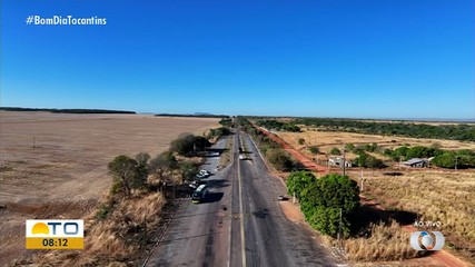 Confira imagens aéreas de fiscalização na TO-050