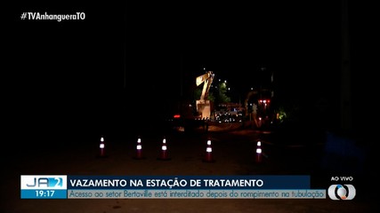 Acesso ao setor Bertaville está interditado após rompimento na tubulação